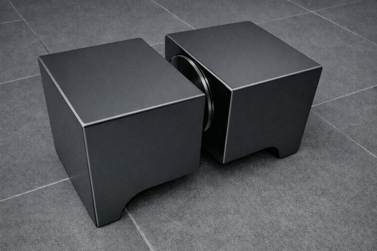 Duschtürgriff eckig, Art.Nr. SDK300, Schwarz matt