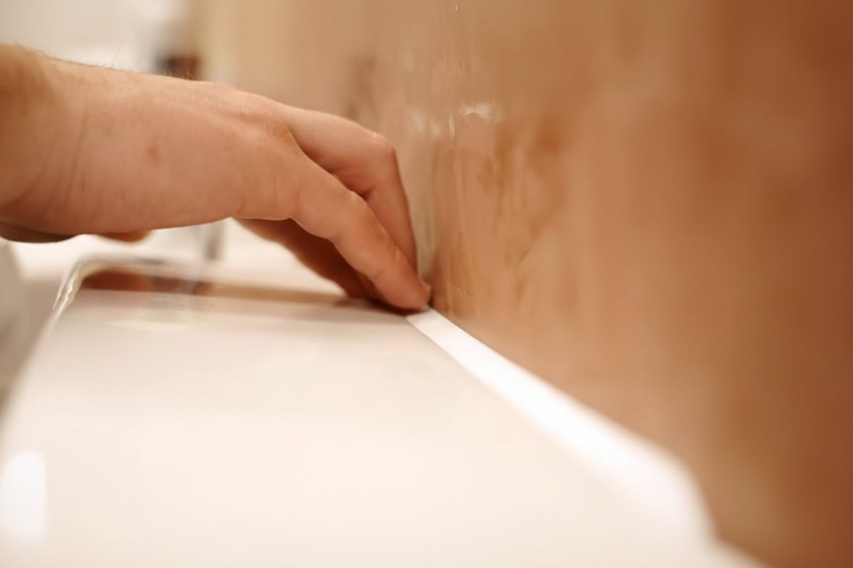 Fertigfuge, die einfache Lösung für perfekte Silikonfugen im Bad | Silikonfuge fertig | Fugenring | eezee