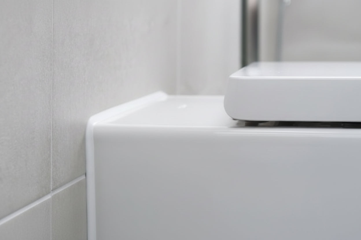 Fertigfuge, die einfache Lösung für perfekte Silikonfugen im Bad | Silikonfuge fertig | Fugenring | eezee