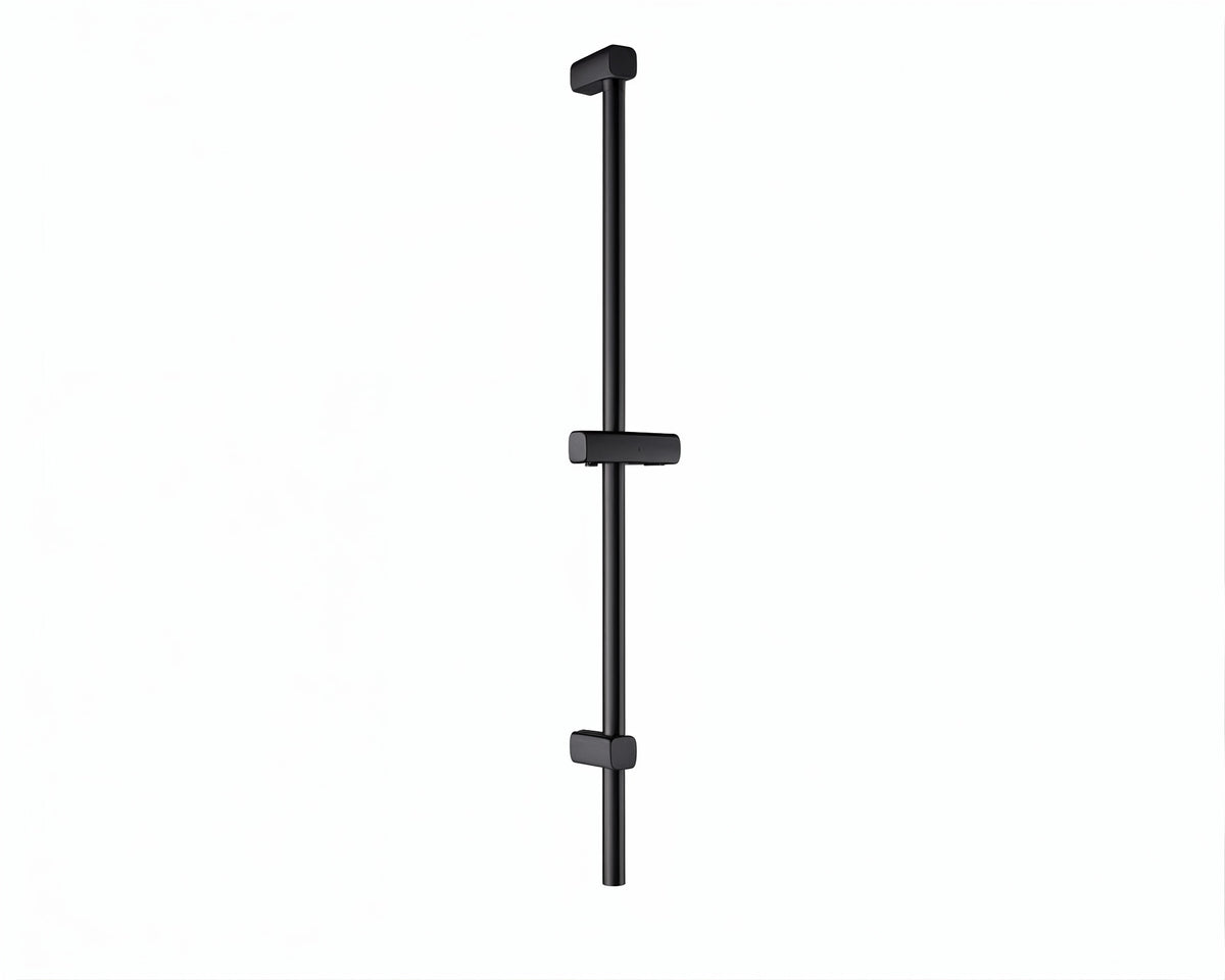 Vigour V4 Brausestange schwarz matt mit verstellbarem Brausehalter, 87,5 cm