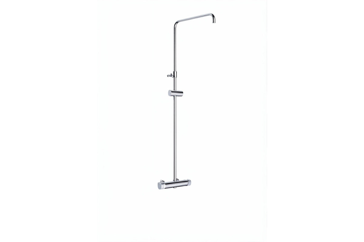 Vigour V2 Duschsystem Safe-Tec Thermostat, schwenkbar und höhenverstellbar, ohne Brausen, verchromt