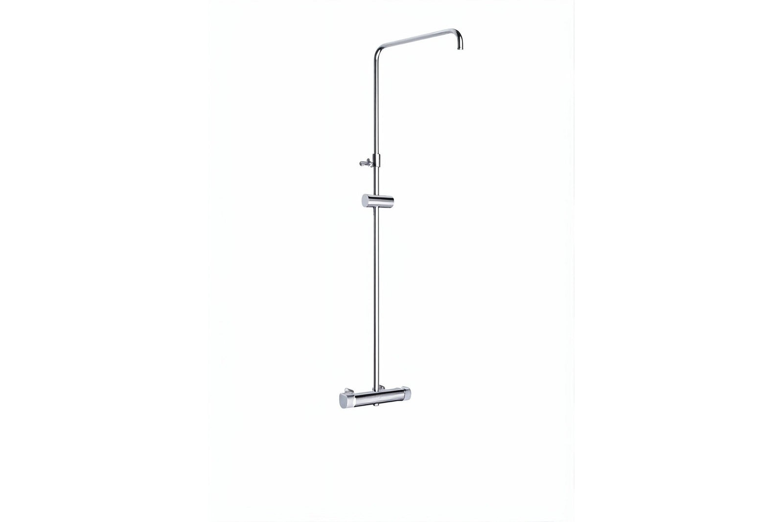 Vigour V2 Duschsystem Safe-Tec Thermostat, schwenkbar und höhenverstellbar, ohne Brausen, verchromt