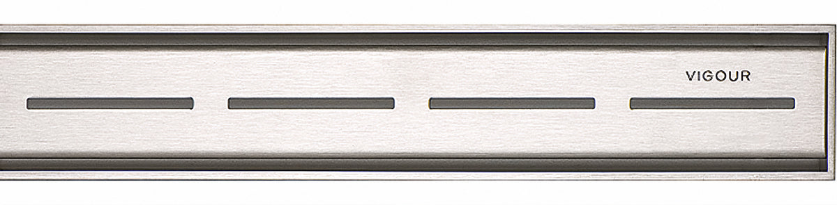 Vigour V3 Designrost Edelstahl sichtbar für Duschrinne
