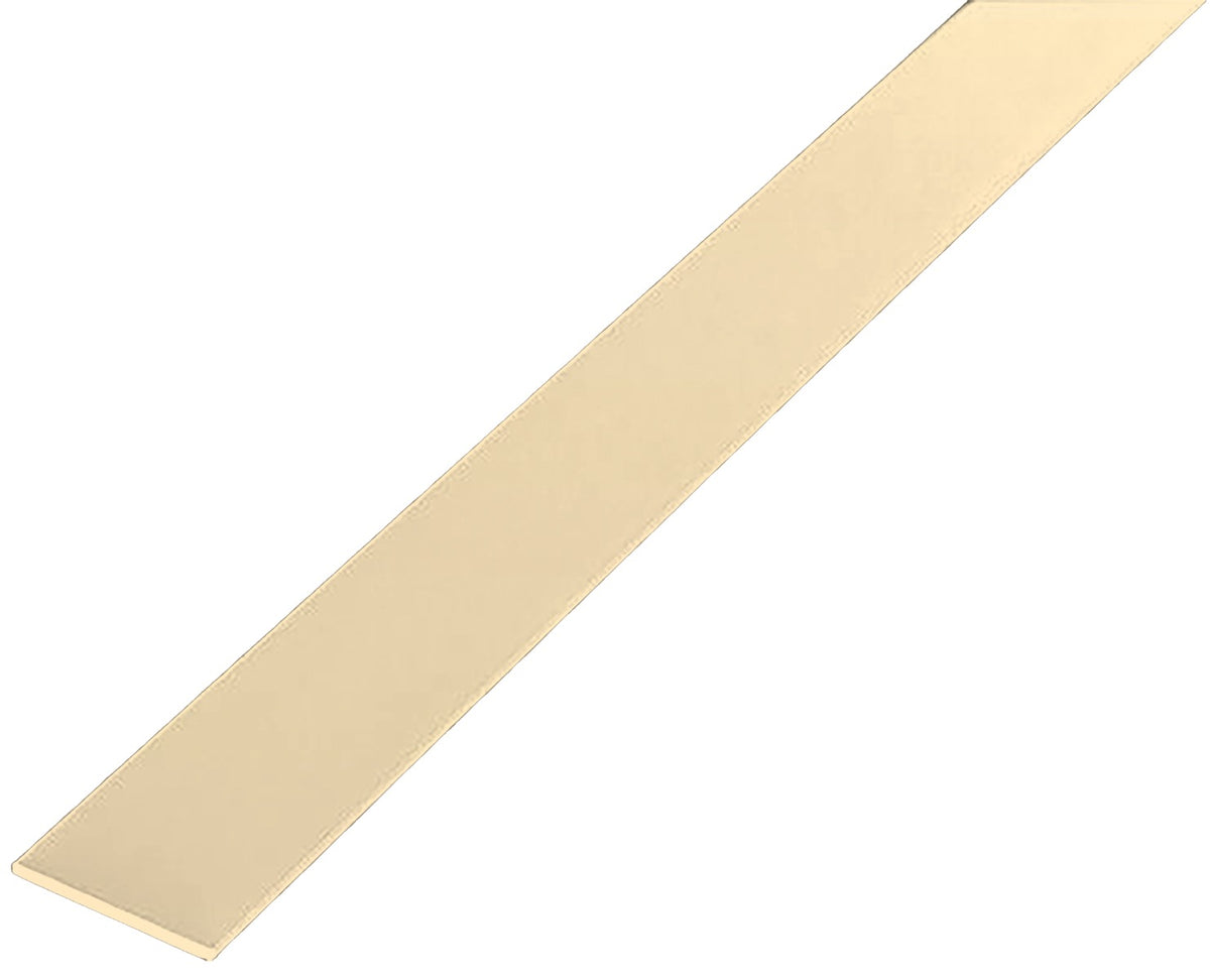 Loft-Flachprofil Aluminium 19 mm, 2,4 m, Gold hochglanz eloxiert, Art.Nr. EUFB19BGA