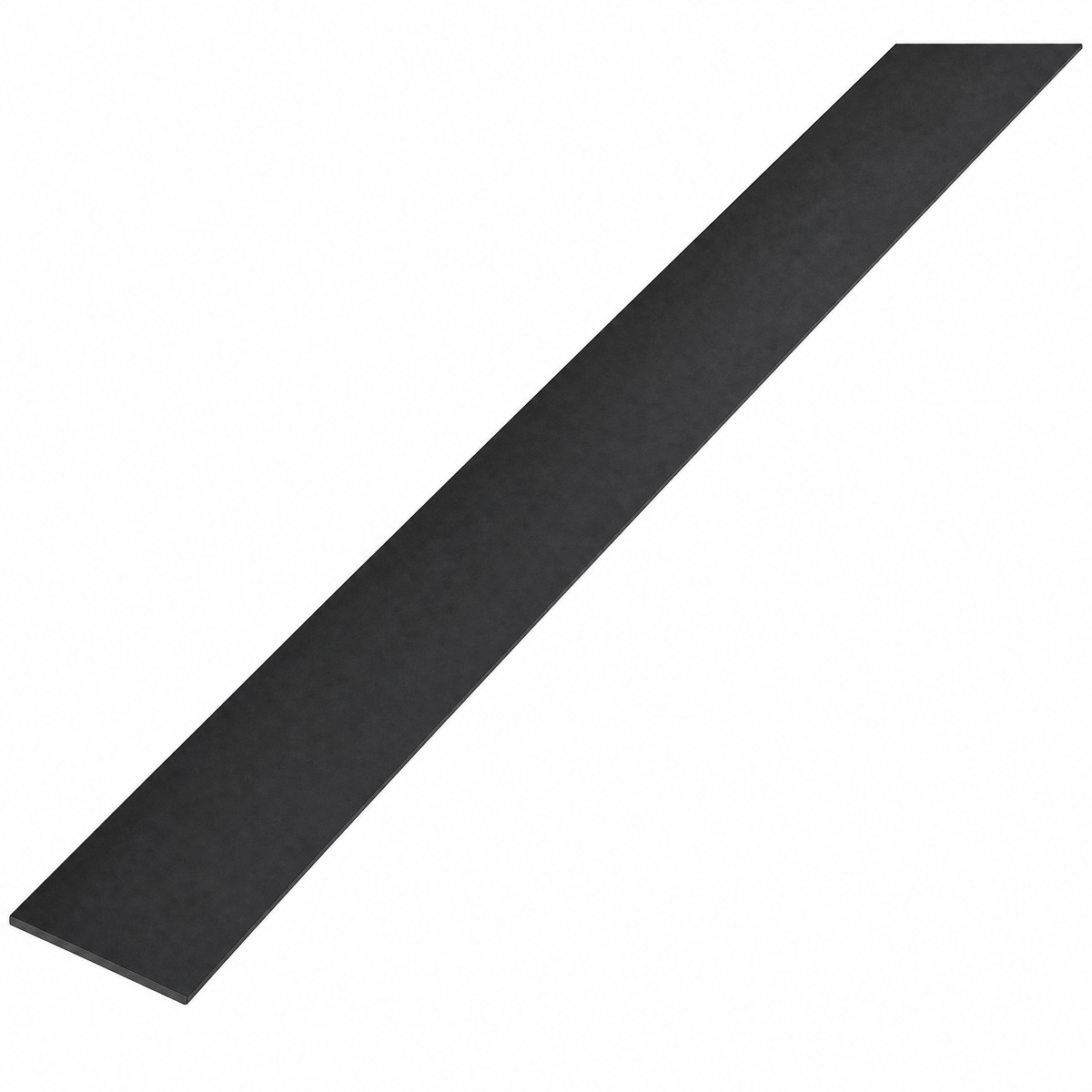 Loft-Flachprofil Aluminium 19 mm, 2,4 m, Schwarz matt, Art.Nr. EUFB19MBL