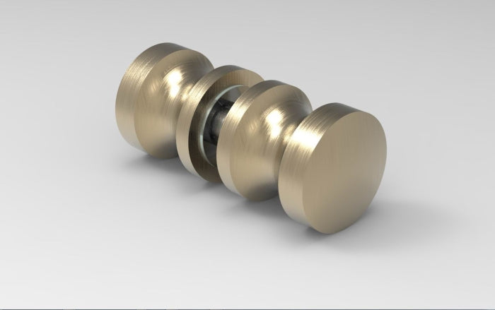 Duschtürgriff rund Ø 30 mm – Messing, 6-12 mm Glas, 12 Oberflächen – Art.Nr. EUSDK1