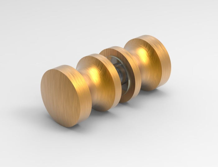 Duschtürgriff rund Ø 30 mm – Messing, 6-12 mm Glas, 12 Oberflächen – Art.Nr. EUSDK1