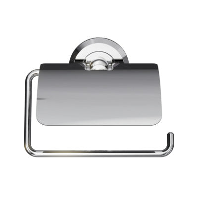 Vigour one V1 Papierhalter mit Deckel ONPH verchromt, Frontansicht