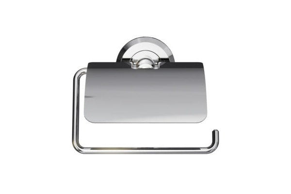Vigour one V1 Papierhalter mit Deckel ONPH verchromt, Frontansicht