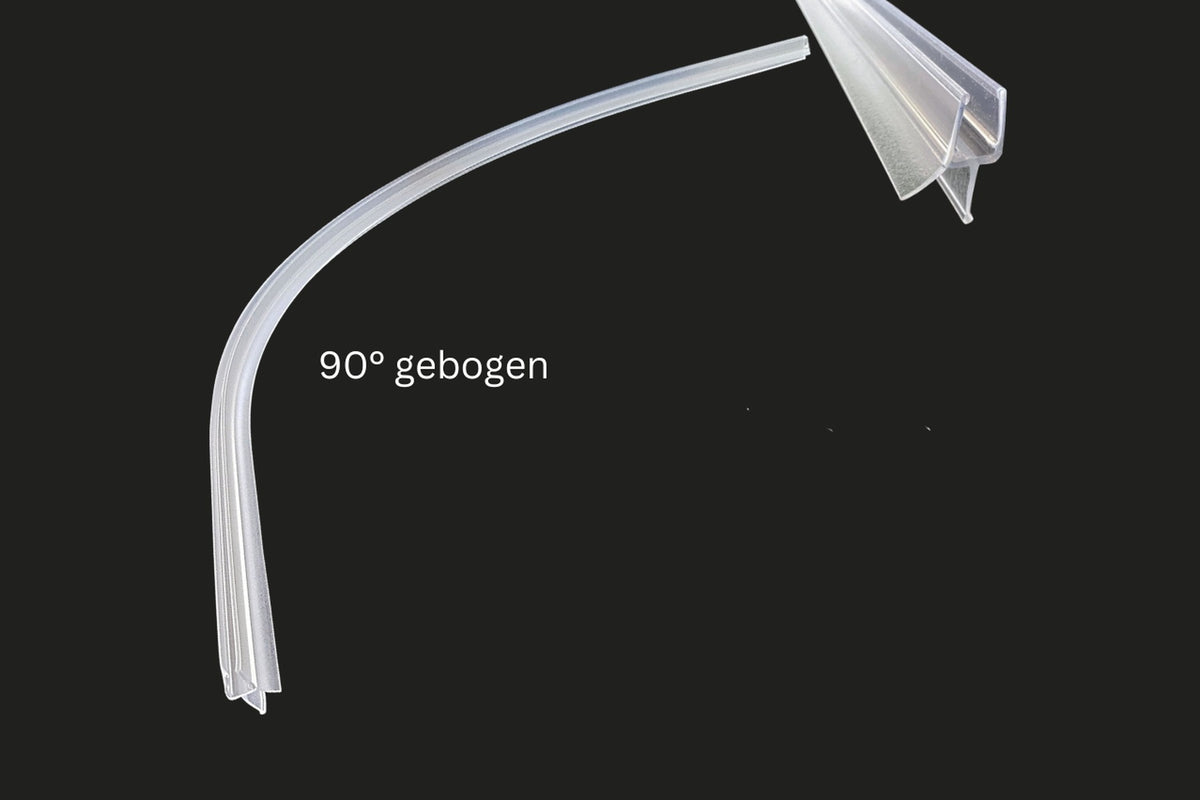Gebogene Bodendichtung mit verstärkter Lippe für Viertelkreisduschen, Spaltmaß 15-16 mm, Art.Nr. 5101.550