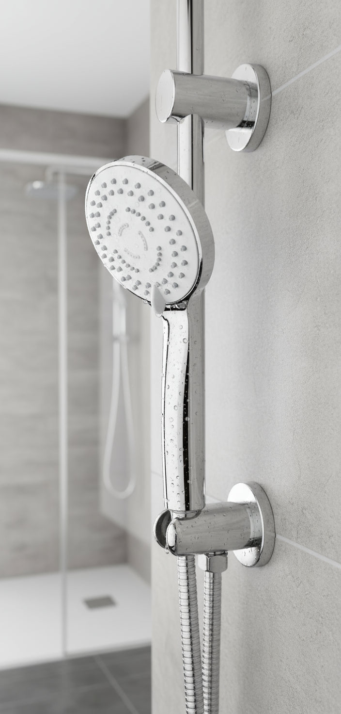 Vigour Handbrause V1 mehrstrahlig verchromt – Ø 97 mm, Antikalksystem, 1/2" – Art.Nr. V1HB5