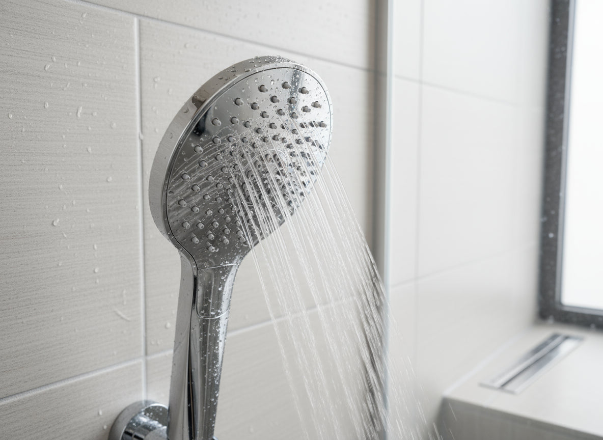 Vigour Handbrause V3 individual 2.2 verchromt – 3 Strahlarten, rund, komplett verchromt – Art.Nr. V22HB3RCH