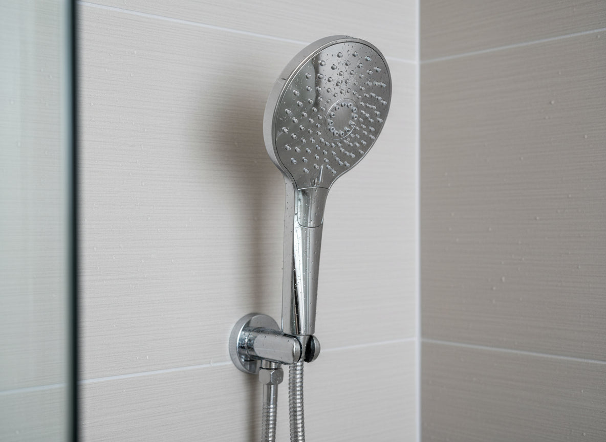 Vigour Handbrause V3 individual 2.2 verchromt – 3 Strahlarten, rund, komplett verchromt – Art.Nr. V22HB3RCH