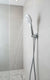 Handbrause mit Regenstrahl – verchromt, 120 mm, rund, 1-strahlig