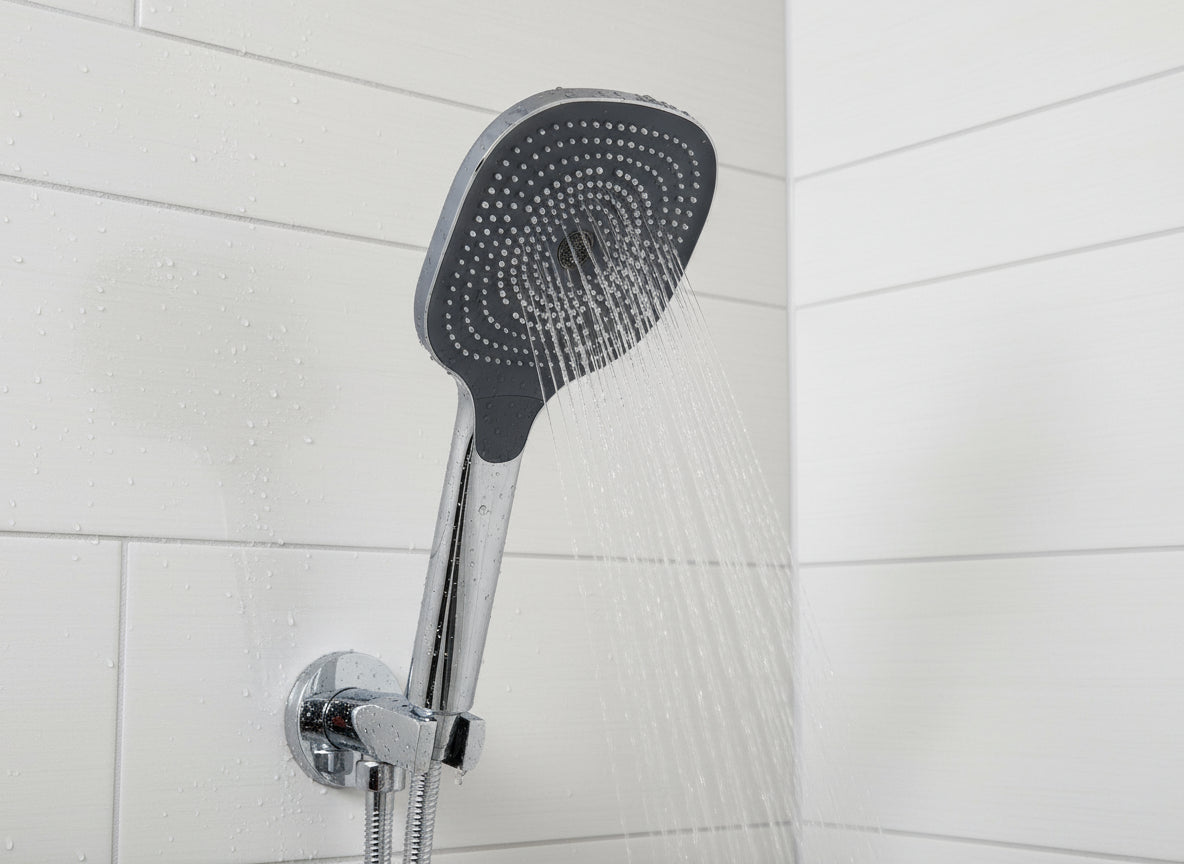 Vigour Handbrause V3 softedge verchromt – 3 Strahlarten, 130 mm, Antikalk – Art.Nr. V32HB3E