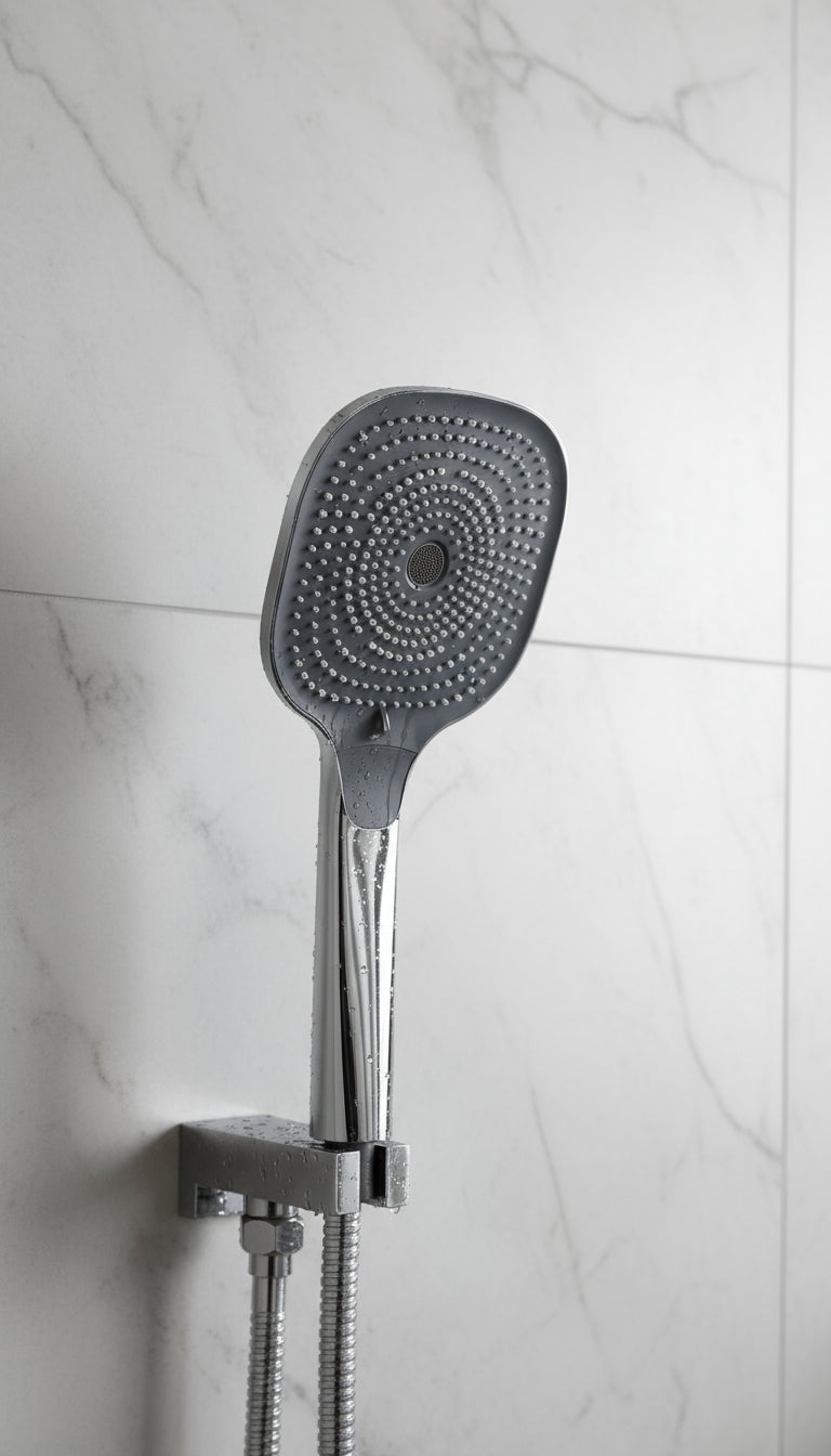 Vigour Handbrause V3 softedge verchromt – 3 Strahlarten, 130 mm, Antikalk – Art.Nr. V32HB3E