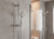 Brausegarnitur mit Handbrause – 3 Strahlarten, chrom, 900 mm Wandstange