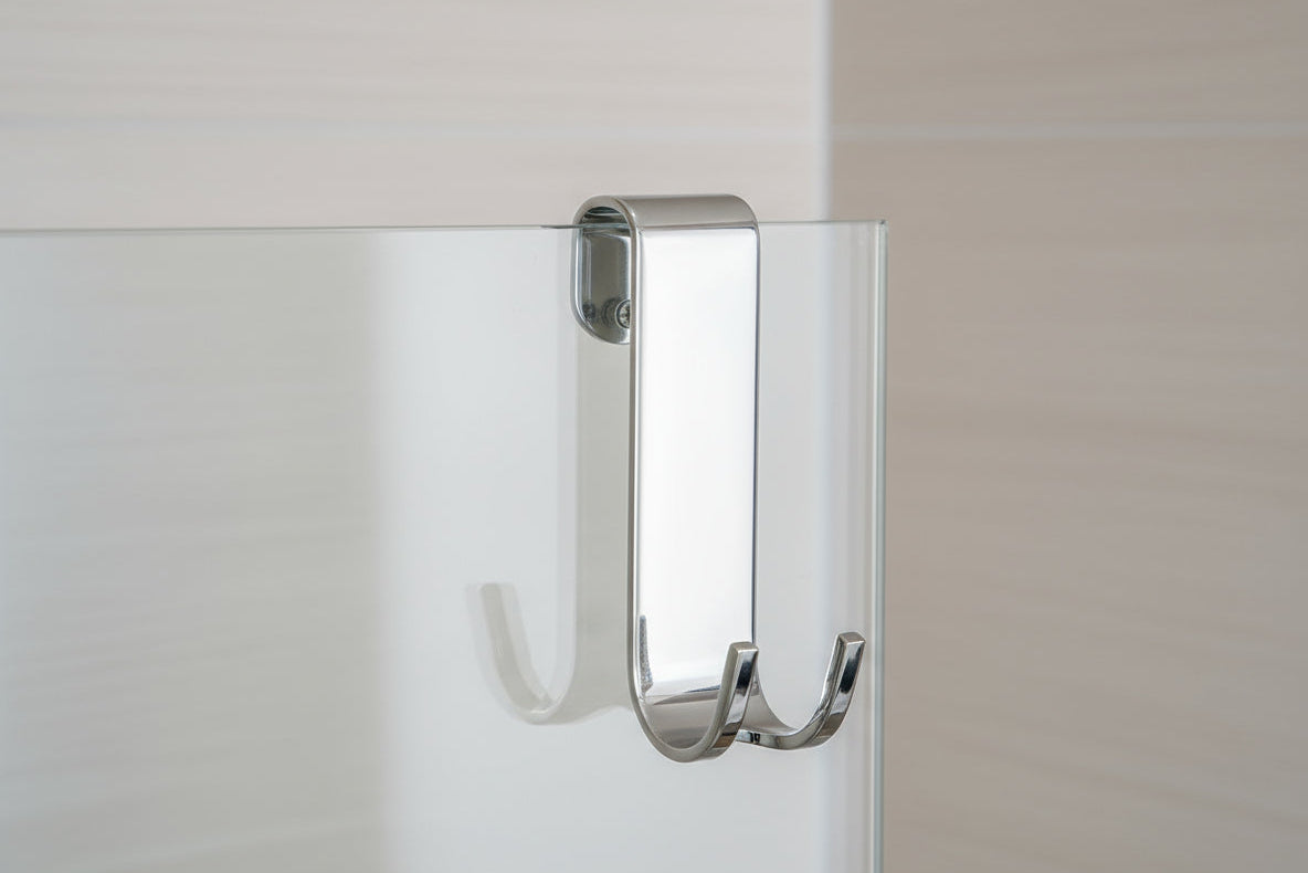 Smedbo Haken für rahmenlose Duschtrennwände; Höhe 95 mm, Chrom glanz, DK2111