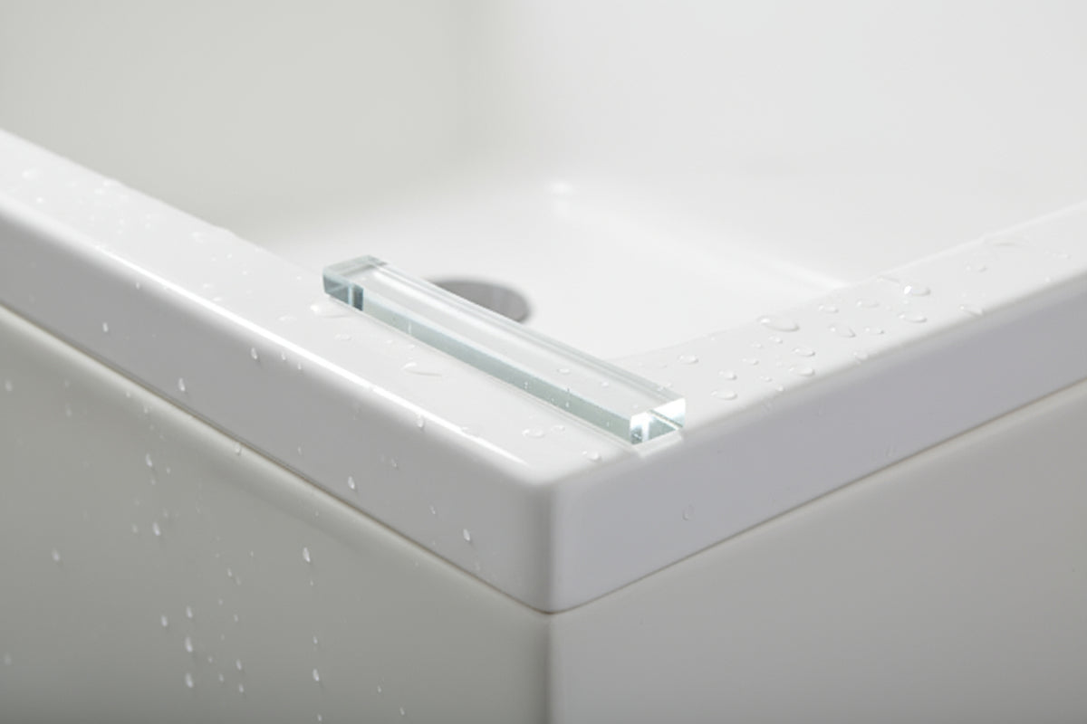 Transparente Unterlagen für rahmenlose Glasduschen – 6 x 51 mm, für 6/8/10 mm Glas