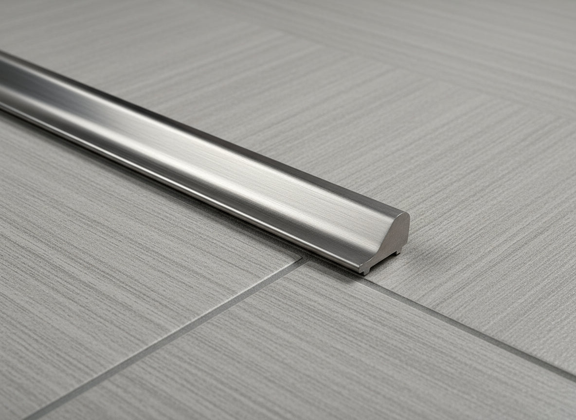 Schwallprofil aus Metall – 15 x 9 mm für optimale Bodenabdichtung