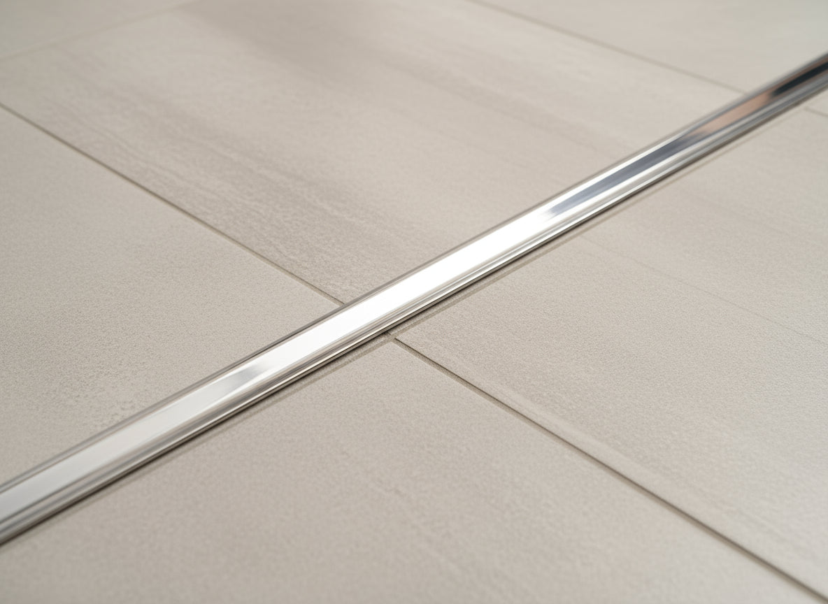 Schwallprofil aus Metall 15 x 9 mm – Vollmaterial, robust und langlebig – 100 cm – Art.Nr. S1L