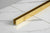Alu-U-Wandprofil, goldfarbig, zur innenseitigen Silikonverklebung