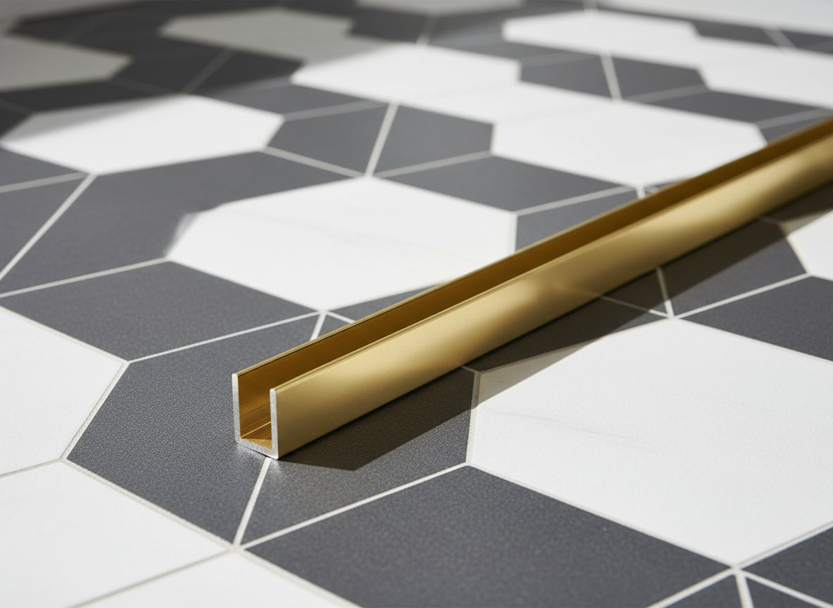 Alu-U-Wandprofil zur innenseitigen Silikonverklebung, Art.Nr. SDCD38/12