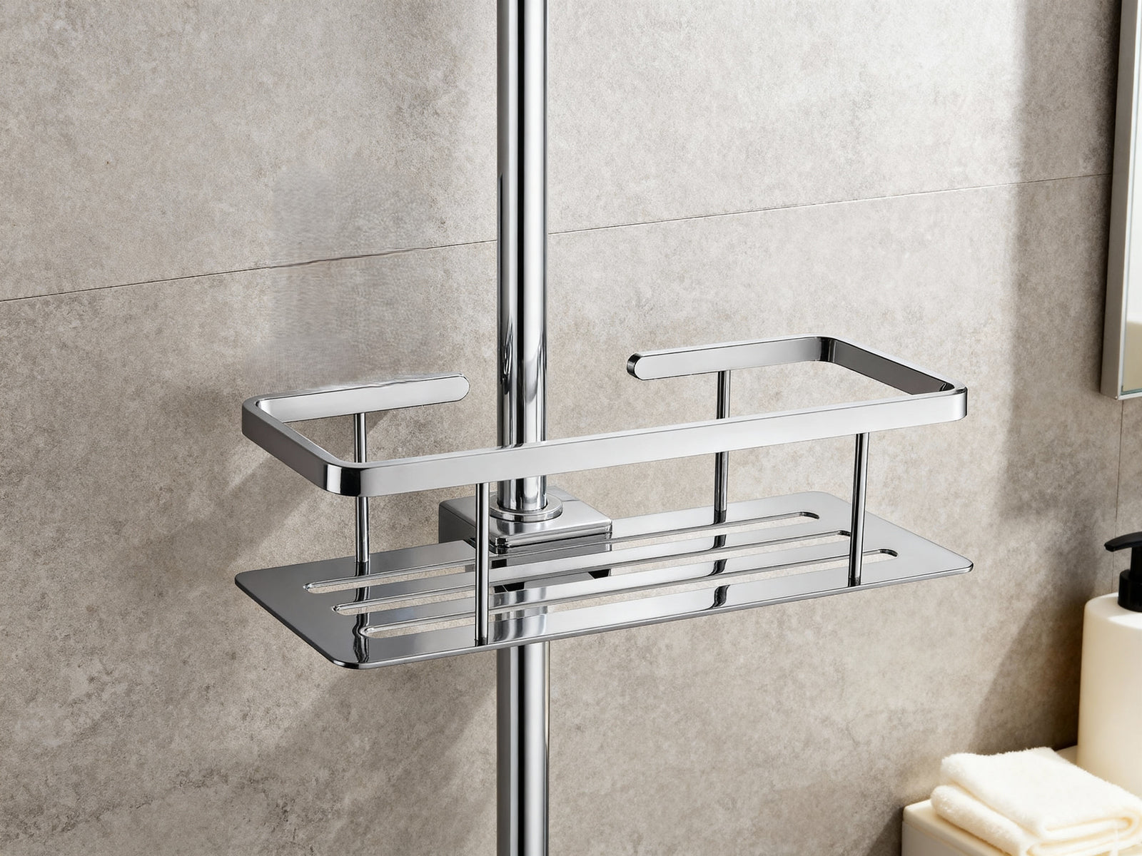 Smedbo DK3006 Duschkorb Brausestange Ø 18–25 mm Chrom Messing