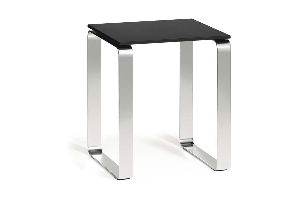 Giese Safeline Badhocker anthrazit RAL 7016, Aluminium poliert, freistehend, bis 160 kg, Made in Germany, Art.Nr. 30808
