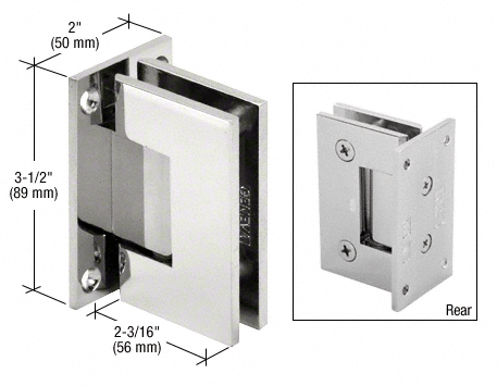 Duschtürband 90 Grad Glas-Wand Chrom GEN037CH