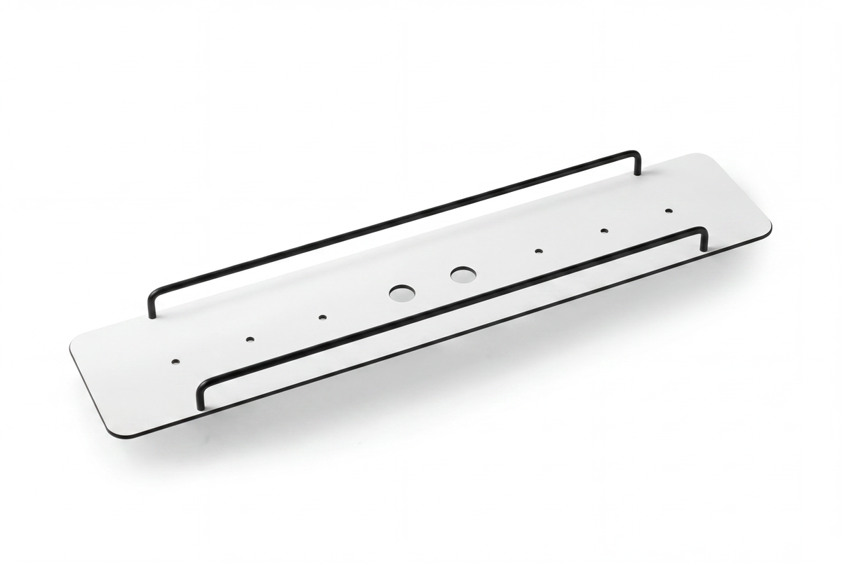 Giese Flatbord Ablage schwarz matt, weiße Ablagefläche, Art.Nr. 36002