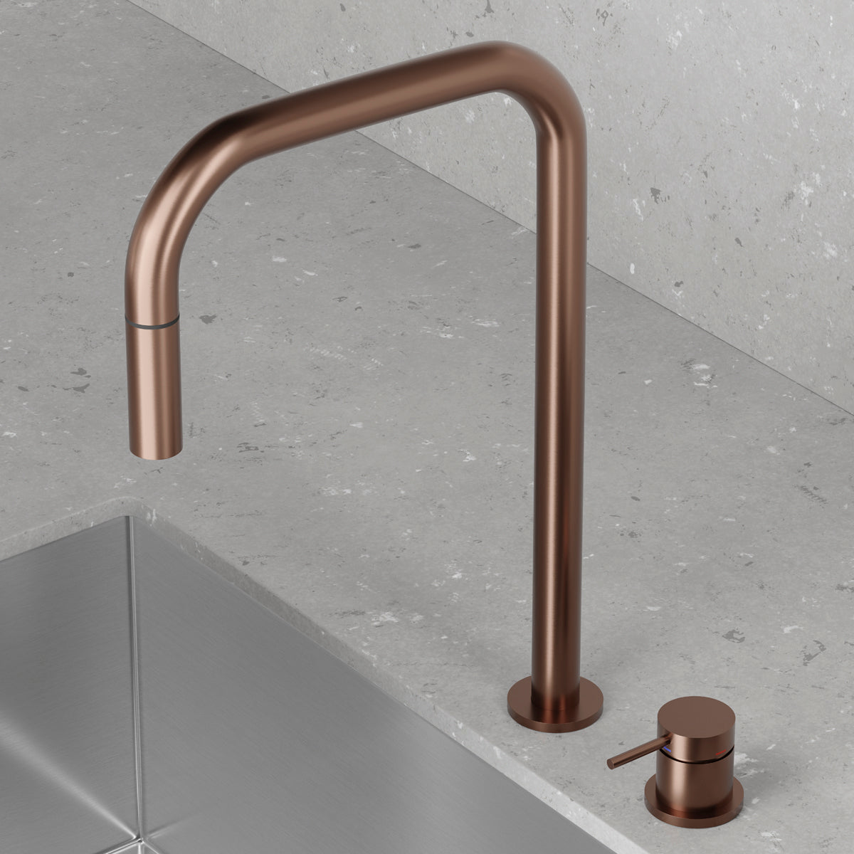 ScandTap Harmonized K2P Square Küchenarmatur, Amber