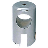 Glashalter für Stabistange Ø 19 mm, beidseitig offen, Chrom