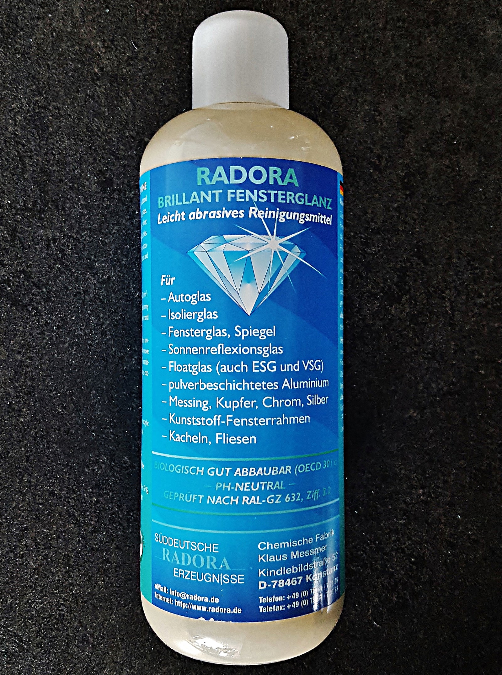 Radora Brillant Fensterglanz 500 ml, Produktansicht