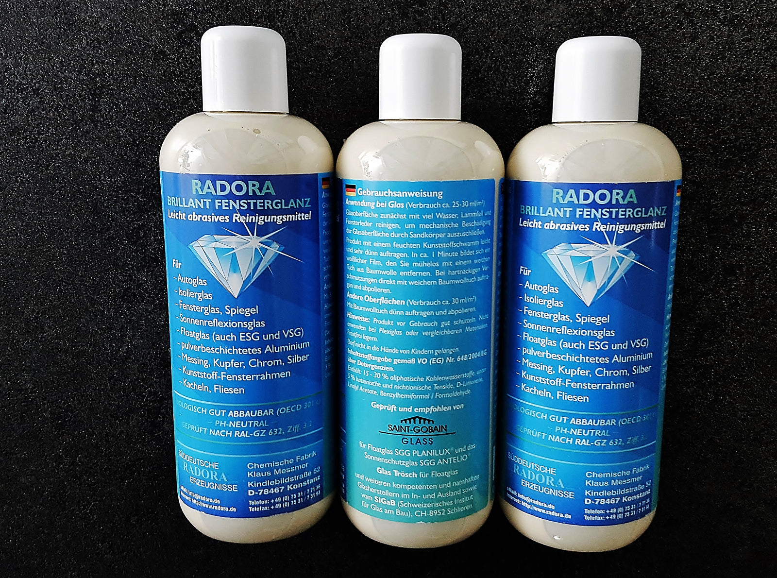 Radora Brillant Fensterglanz 500 ml, Produktansicht