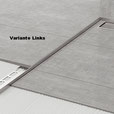 Fliesen-Winkelprofil mit Gefällekeil – Edelstahl, Abverkauf 98/120/148 cm