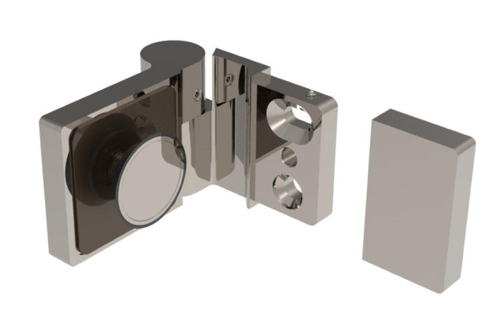 Lugano Duschband 90° Glas-Wand mit Hebe-Senk-Funktion