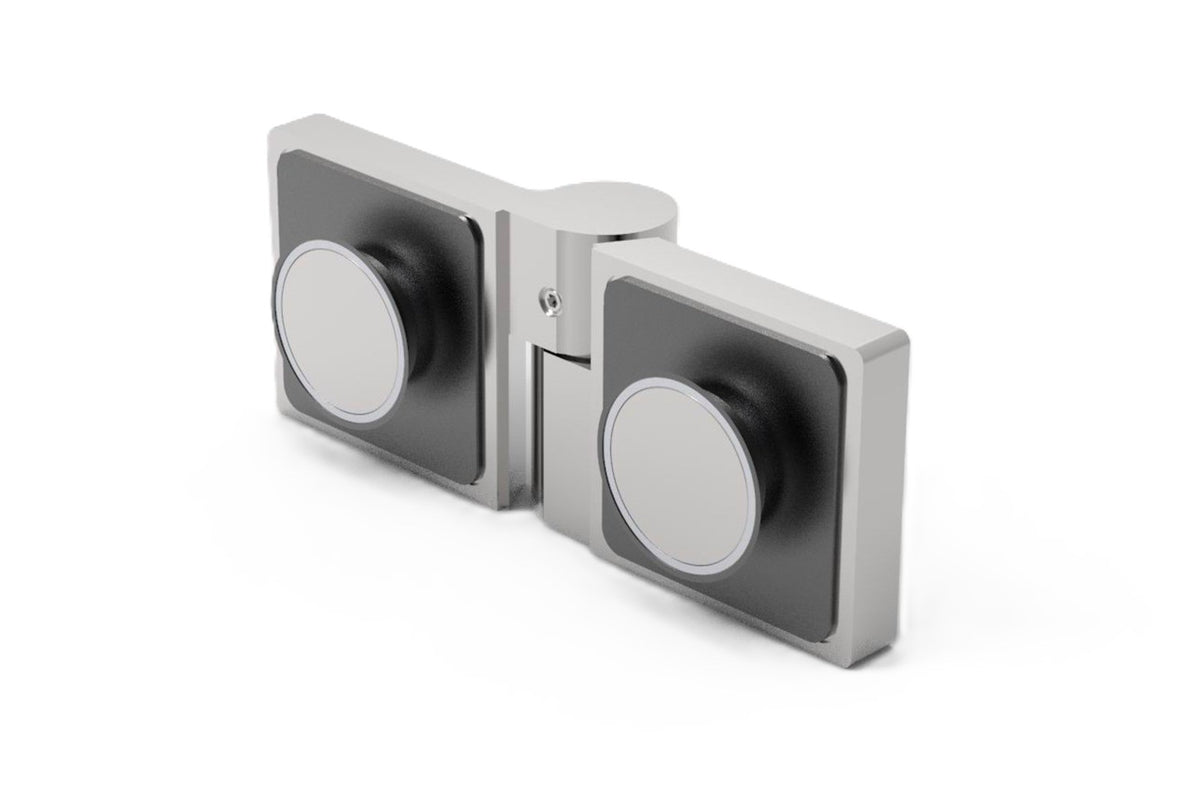 Lugano Scharnier Glas-Glas 180° Hebe-Senk LUG180 – flächenbündig