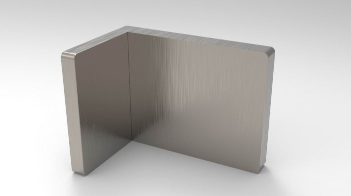 Serie Lugano – Winkelhalter Wand/Glas 90° flächenbündig | Art.-Nr. LU90S(A)