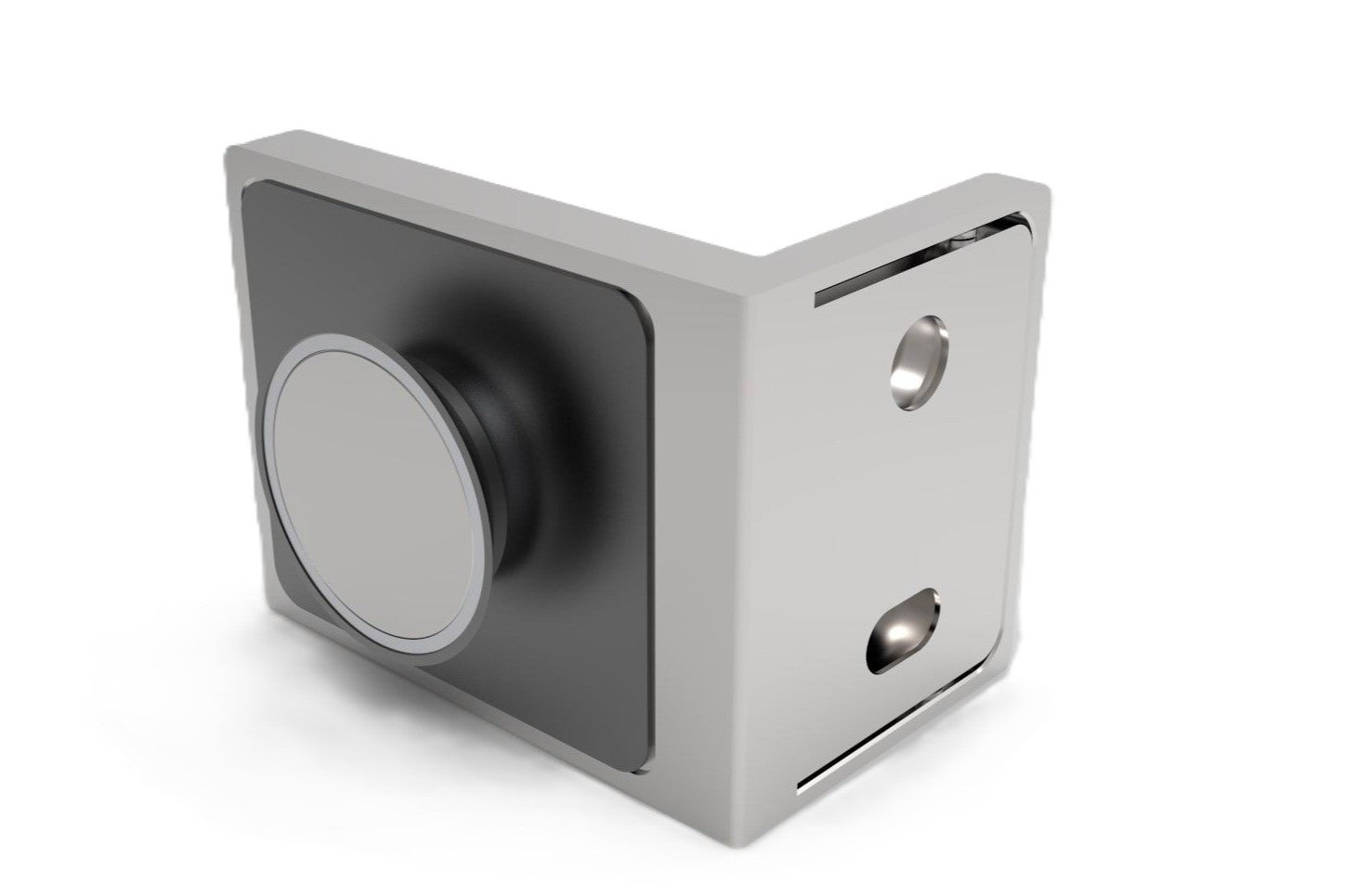 Lugano LU90SA Winkelhalter Glas-Wand 90° außen, Chrom poliert, Detailansicht