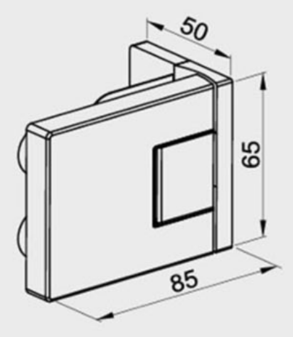 MURELLO Duschtürband 90° Glas-Wand mit Hebe-Senk, Maßzeichnung mit Abmessungen, Art.Nr. MUR344