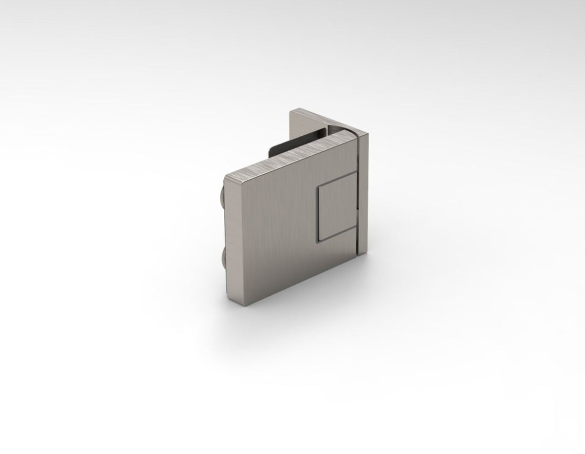 MURELLO Türband 90° Glas-Wand Hebe-Senk DIN rechts Brushed Nickel