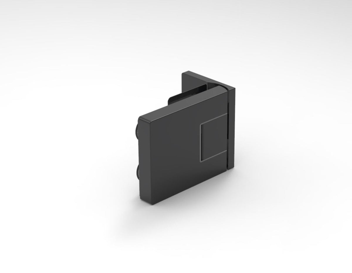 MURELLO Türband 90° Glas-Wand Hebe-Senk DIN rechts Schwarz matt