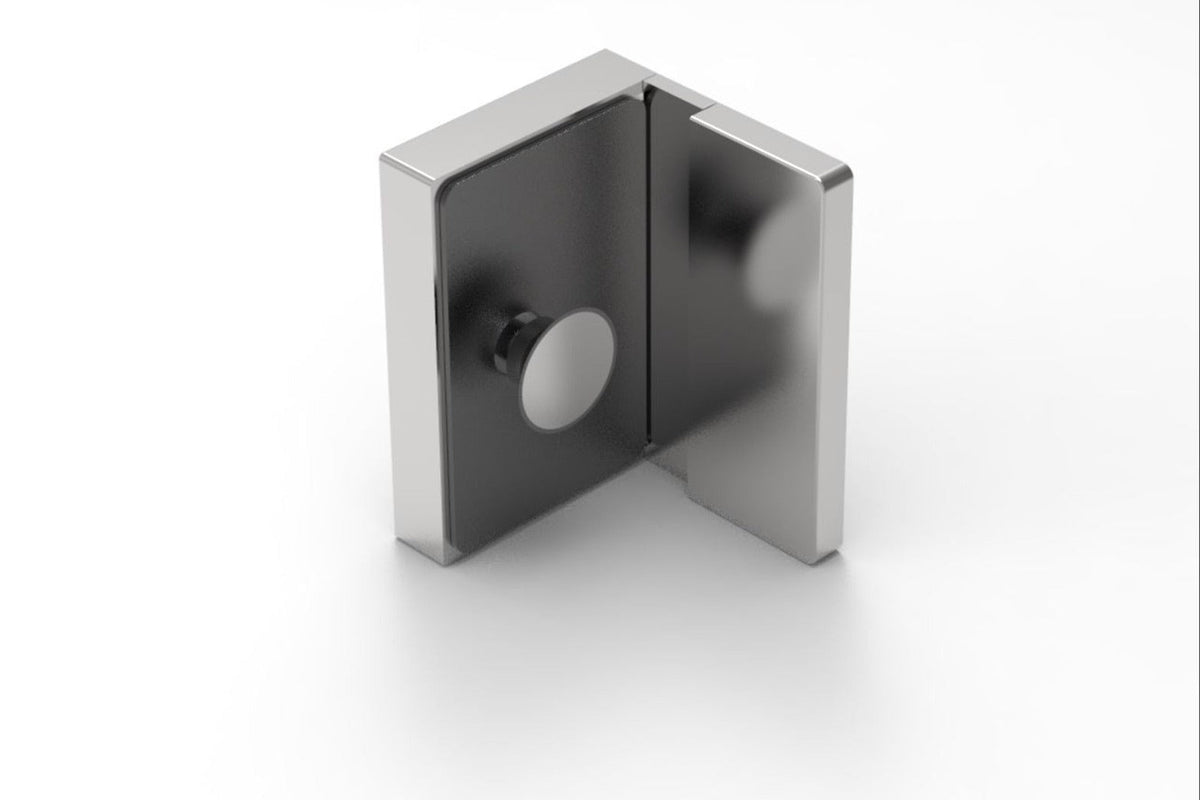 MURELLO Wandverbinder 90° Glas-Wand Chrom