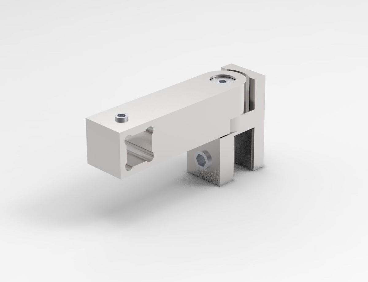 T-Verbinder eckig 12 mm, Chrom