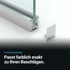 Produktvideo U-Profil mit Edelstahlmantel BELSDCD38 mit Glasscheibe in Chrom, Messing matt, Bronze matt gebürstet und Schwarz matt, Einbauskizze für 8 mm ESG und Farbübersicht
