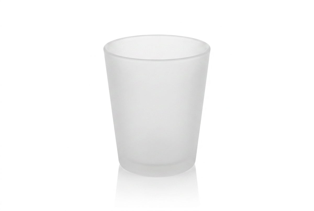 Satiniertes Ersatzglas konisch für WC-Bürstengarnitur