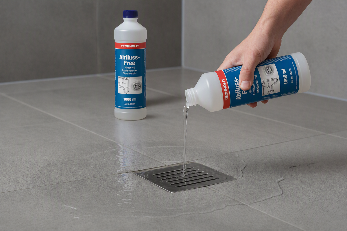 Technolit Abfluss-Free Rohrreiniger, chlorfrei und materialschonend, 1 Liter, Ansicht 4