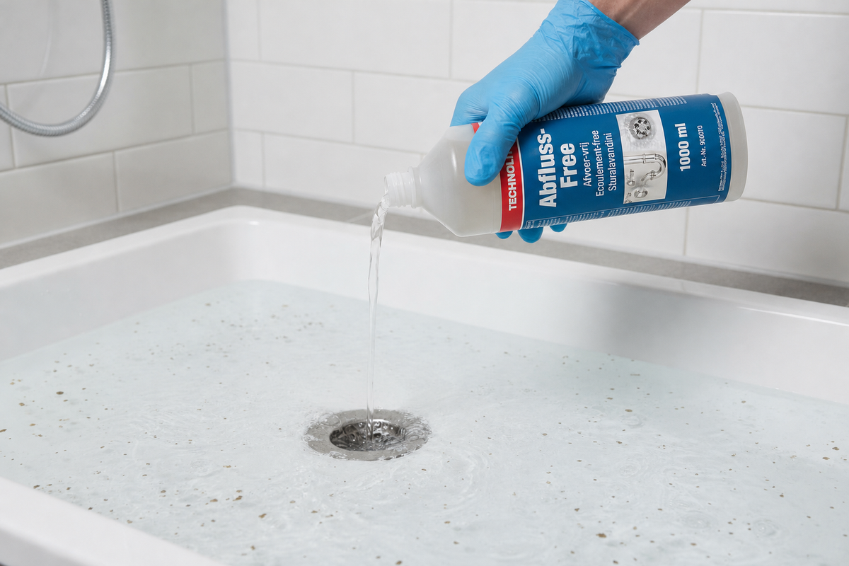 Technolit Abfluss-Free Rohrreiniger, chlorfrei und materialschonend, 1 Liter, Ansicht 2