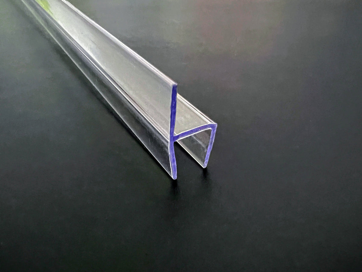 Wintergarten Fugendichtung 180° mit harter Anschlagschiene – Für 8 oder 12 mm Glas – Art.Nr. PHJ 8/12